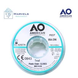 PLASTIC CHAIN 15' CLOSED TEAL