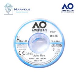 PLASTIC CHAIN 15' SHORT LIGHT BLUE