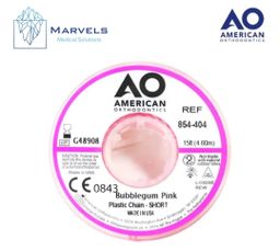 PLASTIC CHAIN 15' SHORT BUBBLEGUM