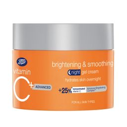 Boots Vitamin C Advanced Brightening & Smoothing Night Gel Cream 50ml