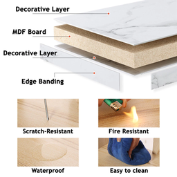 MARBLE GOLD TABLE SERIES - ROUND 50CM (MEJA MARBLE)