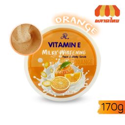 AR Aron Vitamin E Milky Whitening Scrub Face & Body (170g) - Orange