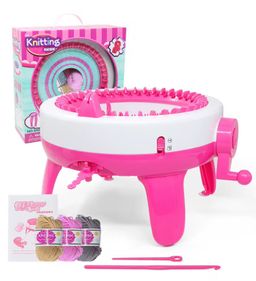 New Design Parent-Child Interaction Cylinder Loom Children's Large 48 Needle Hand Convenient Home Knitting Machine Plastic Yarn