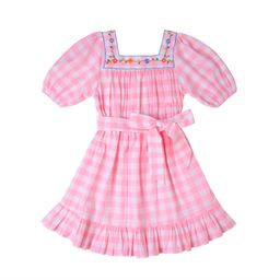 *Pre-order* Solange Embroidered Dress (Vichy)