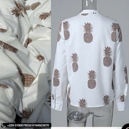 Tissu crêpe vintage ananas 🍍 