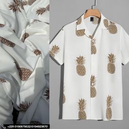 Tissu crêpe vintage ananas 🍍 