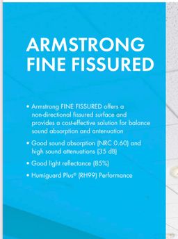 Amstrong Fine Fissured 16mm 60x120