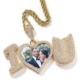 Wholesale and Customize 2Pcs/Set Shiny Fashion Custom Photo Pendant Jewelry Necklace for Men Women Mens Women Accessories Set