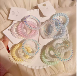 Hair Tie Set (4 pcs per set) (can choose set) min 24 sets