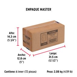 Bandola de acero de 3/16' con seguro, FIERO