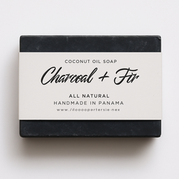 Charcoal + Fir Soap 100g / Jabón Carbón + Abeto 100g