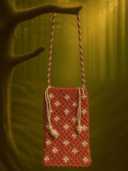 Wildflower Macramé Phone Carrier
