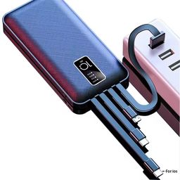 10,000Mah High Quality Power Banks , built in cable 