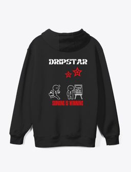 The  Black Crown Hoodie- Black 