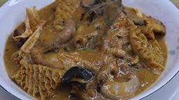 White Soup with Fish, Goat Meat, Beef