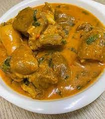 Ogbono Soup with Semo plus Beef