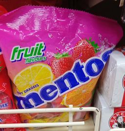 Mentos Pouch Chewy Dragees Fruit Flav. 1 