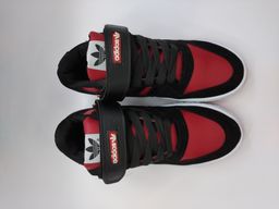 FORUM LOW NEGRO CON ROJO