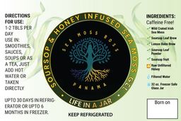 Soursop & Honey Sea Moss Gel (Special Order) 32oz / Gel de Musgo Marino de Guanábana y Miel 32oz