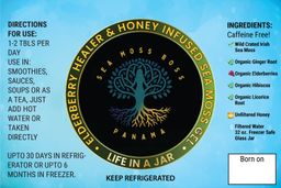 Elderberry & Honey Sea Moss Gel 32oz / Gel de Musgo Marino de Sauco y Miel (Pedido Especial) 32oz
