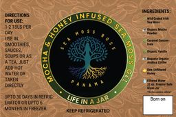 Mocha & Honey Sea Moss Gel (Special Order) 32oz / Gel de Musgo Marino de Moca y Miel (Pedido Especial) 32oz