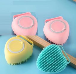 Portable Pet Silicone Shower Brush Massage Factory Directly Wholesale