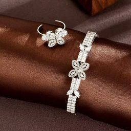 Zirconia Bangle-Ring Set
