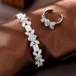 Zirconia Bangle-Ring Set