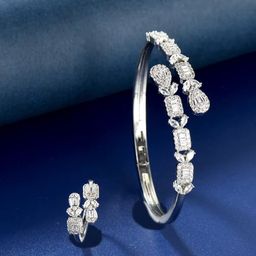 Zirconia Bangle-Ring Set