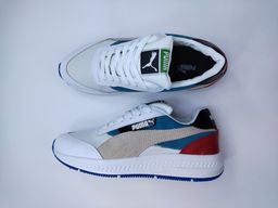 PUMA RIDER BEIGE CON AZUL