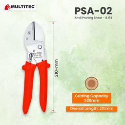 Anvil Pruning Shear Orange -PSA 02