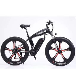 Fat Tire Electric Bike Waterproof Electric Fat Bike Kit Front 500w Downhill Bicycle