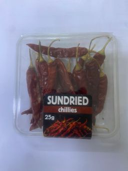 Sundried chillies 25g