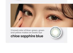 -2.25 LEYER Korea Graded Contact Lenses Chloe Sapphire Blue
