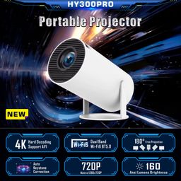 Tripsky Hy300 Pro Projector HY320 Mini 4k Smart Android 11 Home Theater Projecteur Portable HD Proyector Smart Projector
