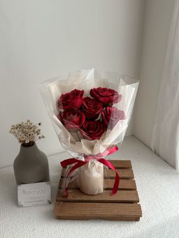 6 Stalk Soap Rose Bouquet 