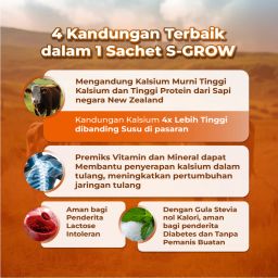 S-GROW CHOCOLATE - Peninggi Badan Terbaik Untuk Remaja dan Dewasa