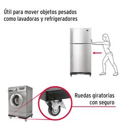 Base universal con ruedas para línea blanca, FIERO