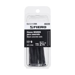 Blíster con 15 clavos negros para concreto 2-1/2', FIERO