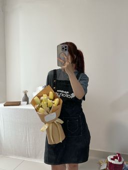 9 Stalk Artificial Tulip Bouquet 