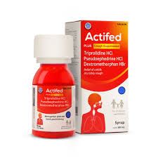 ACTIFED PLUS COUGH SUPPRESSANT 60 ML SYRUP (MERAH)