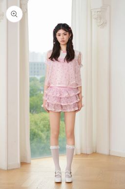 ୨୧ petit floral set top& tutu bloomers ୨୧