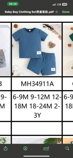 20 pieces of short sleeve suits catalog 