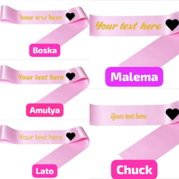 Personalised Satin Sash