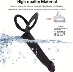 Rechargeable Double Penetration Vibrators Sex Toys For Couples 