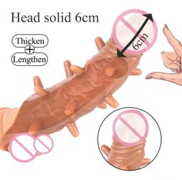 25cm Dotted  Realistic Dildo Penis Sleeve