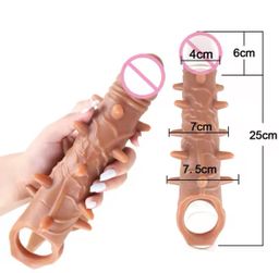 25cm Dotted  Realistic Dildo Penis Sleeve