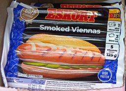 Eskort Gold Smoked Viennas Pork 5’S 125gr