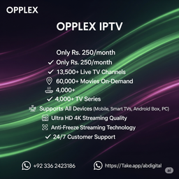 Opplex IPTV Subscription
