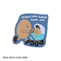 Jangan Luan Diasuh Waterproof Sticker